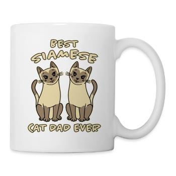 Siamese Saying Cat Papa Funny Siamese Gift - Mug - white - Right
