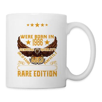 Legenden Wurden 1986 Geboren, Gealtert Wie Whisky - Tasse - Weiß - Rechts