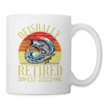 Ofishally Retired est 2022 Nicht Mehr Mein Problem - Tasse - Weiß - Rechts
