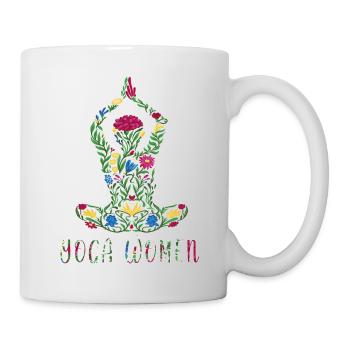 Yoga Women Namaste Meditation Spiritual Zen - Mug - white - Right