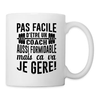 Sport Coach Idée Cadeau Anniversaire Motivation - Mug blanc - blanc - Droite