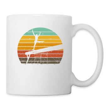 Gymnastics Silhouette Funny Gymnast Sport - Mug - white - Right