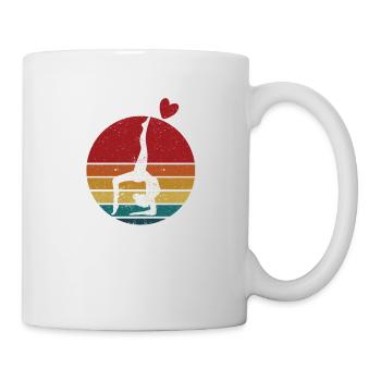 Leben Liebe Gymnastik Lustig Gymnastik Liebhaber - Tasse - Weiß - Rechts