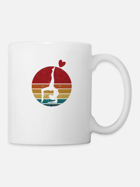 Leben Liebe Gymnastik Lustig Gymnastik Liebhaber - Tasse - Weiß