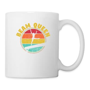 Balkenkönigin Lustige Gymnastik Königinnen Turner - Tasse - Weiß - Rechts