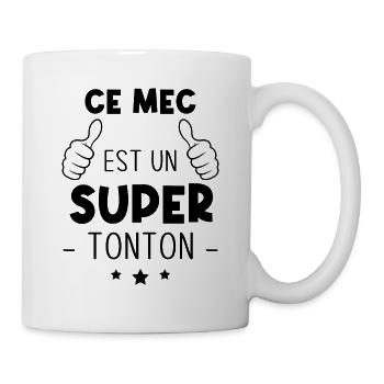 Ce mec est un super tonton, Cadeau oncle - Mug blanc - blanc - Droite