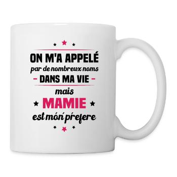 Mon nom parfait est mamie, Cadeau Grand-mère - Mug blanc - blanc - Droite