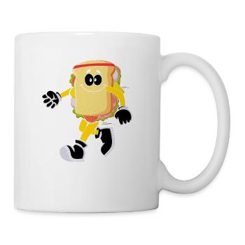 Fun Bread Sandwich Cardio Running Runners - Mug - white - Right