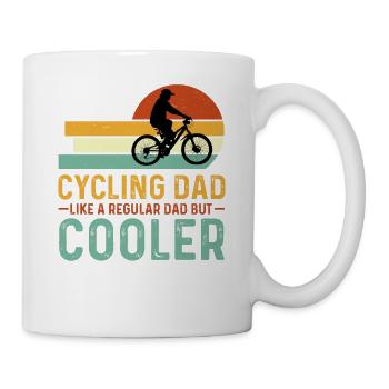 Fête des Pères Cyclisme régulier Papa - Mug blanc - blanc - Droite