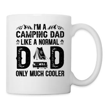 Camping Dad Tent Camper Gift Idea Vintage - Mug - white - Right