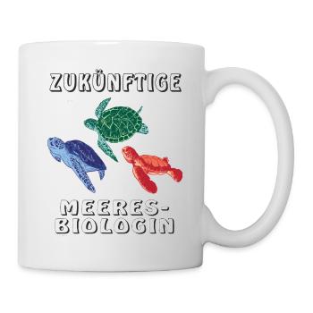 ZUKÜNFTIGE MEERES BIOLOGIN - Tasse - Weiß - Rechts