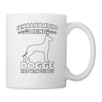 Doggen Hundesport lustiges Hundetraining Dogge - Tasse - Weiß - Rechts