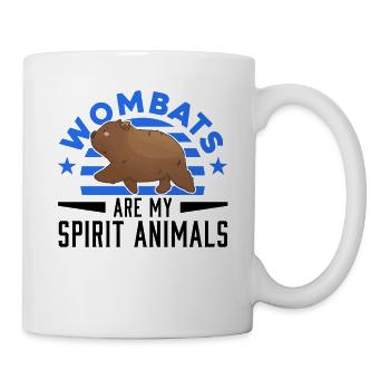Les wombats sont mes animaux spirituels - Mug blanc - blanc - Droite