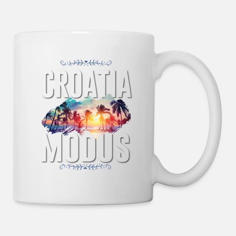 Croatia Modus - Tasse - Weiß