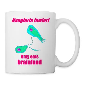 Neon Amoeba Biology Tee - Mug blanc - blanc - Droite