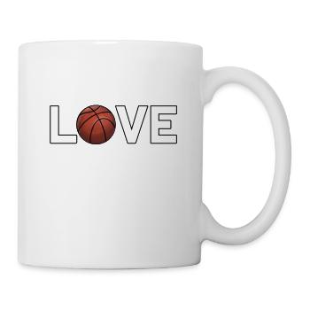 I love Basketball Basketballer Training Design - Mug - white - Right