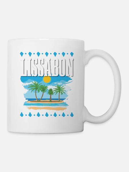 Lissabon - Tasse - Weiß