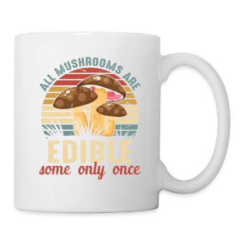 Champignon Cadeau Forêt Idée Cadeau Nature Automne - Mug blanc - blanc - Droite