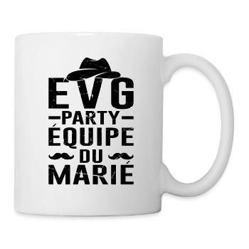 Mariage Cadeau Amour Love Evg Équipe Du Marié Fête - Mug blanc - blanc - Droite