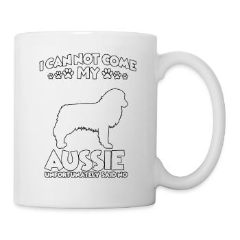 Drôle d’amoureux des chiens de berger australien au S - Mug blanc - blanc - Droite