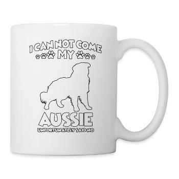 Australian Shepherd Dog School Aussie Walking Dog - Mug - white - Right