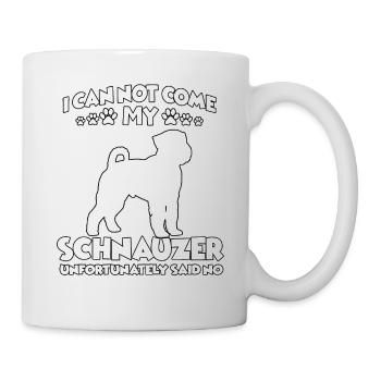 Schnauzer chien sport drôle propriétaire de chien Schnauzer - Mug blanc - blanc - Droite