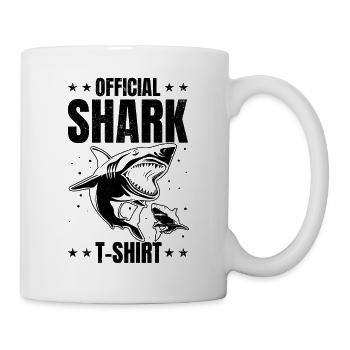Shark Fish Offizielles Shark T-Shirt Great White - Tasse - Weiß - Rechts