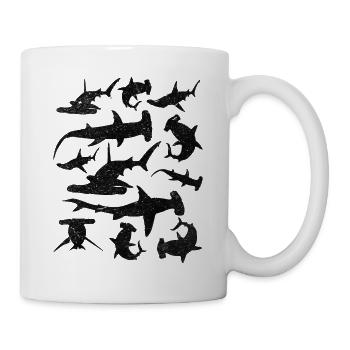 Hammerhead Shark Fish Great White Shark Hammerhead Shark - Mug - white - Right