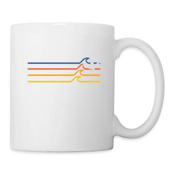 Moin ihr Spacken - Digga Spruch Meer Norddeutsch - Tasse - Weiß - Rechts