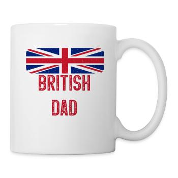 I Have Two Titles British and Dad United Kingdom - Tasse - Weiß - Rechts