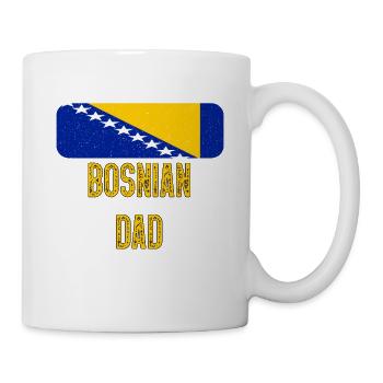J’ai deux titres Bosniaque et Papa Bosnie - Mug blanc - blanc - Droite