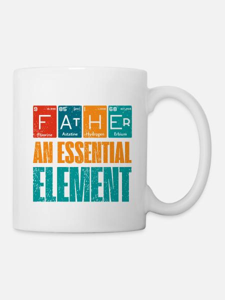 Vater Ein wesentliches Element Vatertag - Tasse - Weiß