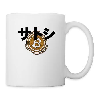 サトシ Bitcoin Crypto Currency - Mug - white - Right