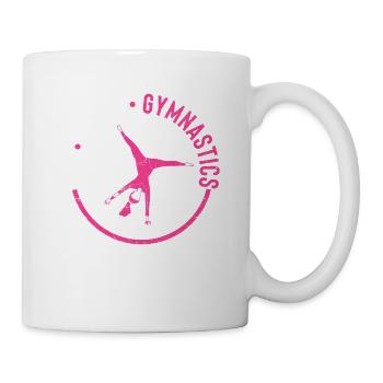 Drôle de gymnaste Handstands Sports Food Sleeping Gym - Mug blanc - blanc - Droite
