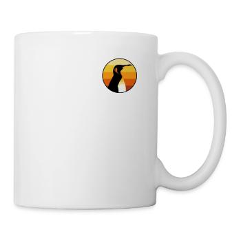 Penguin Logo Emblem King Emperor Sea Bird Penguin - Mug - white - Right