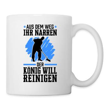 Gebäudereiniger aus dem Weg Fensterputzer - Tasse - Weiß - Rechts