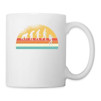 Évolution De La Plongée Vintage Idée Cadeau Mer - Mug blanc - blanc - Droite