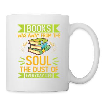Les livres étaient loin de l’âme Bookworm lisant le livre - Mug blanc - blanc - Droite