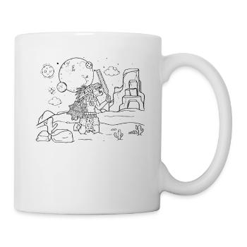 Aztec Jaguar Warrior Mayan Inca - Mug - white - Right