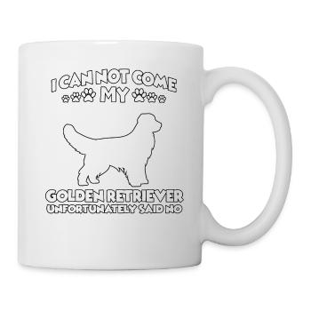 Golden Retriever Propriétaire de chien Drôle de chien promener - Mug blanc - blanc - Droite