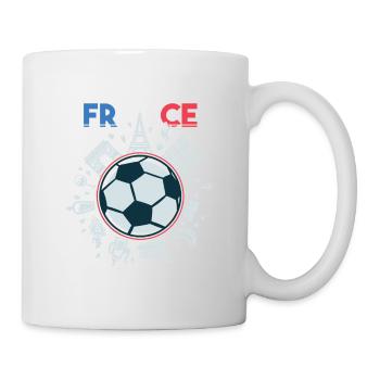 Frankreich Flagge Reisen Fußball Frankreich Flagge - Tasse - Weiß - Rechts