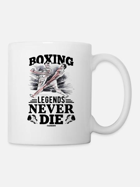 Boxing Legends Never Die - Tasse - Weiß