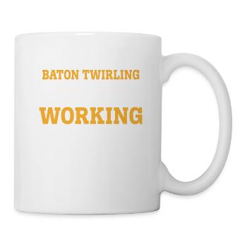 THE WORST DAY BATON TWIRLING IS BETTER THAN THE BE - Tasse - Weiß - Rechts