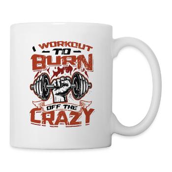 I train like a madman - Mug - white - Right