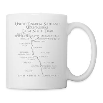 Scotland UK Mountain Bike Great North Trail - Mug - white - Right