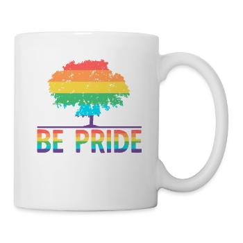 Be Pride Tree - LGBT Gay Pride Month Community - Tasse - Weiß - Rechts