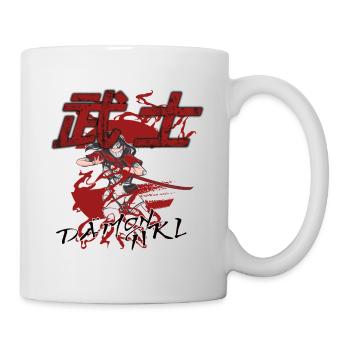 Dämon Girl Schwertmeister Ninja in Anime Style - Tasse - Weiß - Rechts