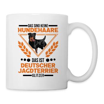 Deutscher Jagdterrier Glitzer - Tasse - Weiß - Rechts