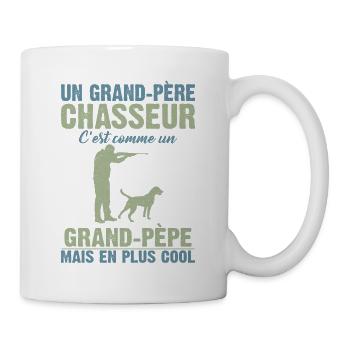 Grand-père Chasseur Anniversaire Cadeau Cool Noël - Mug blanc - blanc - Droite