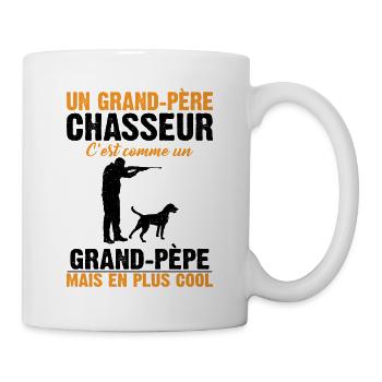 Grand-père Chasseur Anniversaire Cadeau Cool Noël - Mug blanc - blanc - Droite